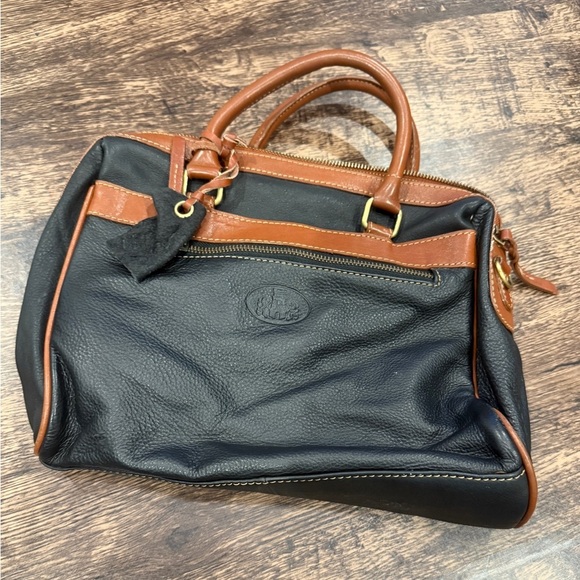 Rowallan Black & Brown Leather Bag - Picture 3 of 8